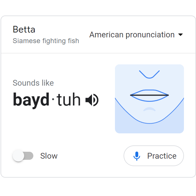 pronounce betta